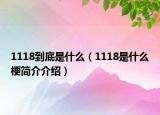 1118到底是什么（1118是什么梗简介介绍）