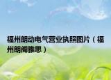 福州朗动电气营业执照图片（福州朗阁雅思）