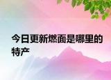 今日更新燃面是哪里的特产