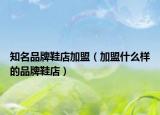 知名品牌鞋店加盟（加盟什么样的品牌鞋店）