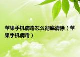 苹果手机病毒怎么彻底清除（苹果手机病毒）