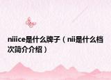 niiice是什么牌子（nii是什么档次简介介绍）