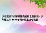 少年张三丰何家劲版电视剧全集剧情（少年张三丰 1991年何家劲主演电视剧）
