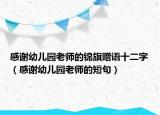 感谢幼儿园老师的锦旗赠语十二字（感谢幼儿园老师的短句）