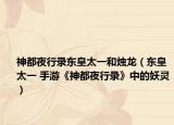神都夜行录东皇太一和烛龙（东皇太一 手游《神都夜行录》中的妖灵）