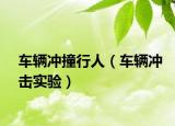 车辆冲撞行人（车辆冲击实验）