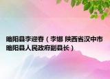 略阳县李迎春（李娜 陕西省汉中市略阳县人民政府副县长）