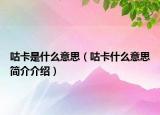 咕卡是什么意思（咕卡什么意思简介介绍）