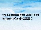 type.equalsIgnoreCase（equalsIgnoreCase什么意思）