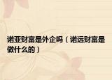 诺亚财富是外企吗（诺远财富是做什么的）