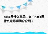 nasa是什么意思中文（nasa是什么意思啊简介介绍）