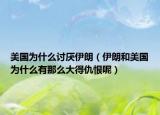美国为什么讨厌伊朗（伊朗和美国为什么有那么大得仇恨呢）