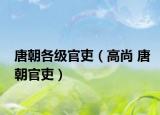 唐朝各级官吏（高尚 唐朝官吏）