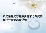 八尺条幅尺寸是多少厘米（八尺条幅尺寸多大简介介绍）