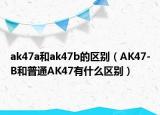 ak47a和ak47b的区别（AK47-B和普通AK47有什么区别）
