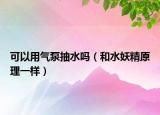 可以用气泵抽水吗（和水妖精原理一样）