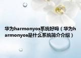 华为harmonyos系统好吗（华为harmonyos是什么系统简介介绍）