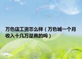 万色店工资怎么样（万色城一个月收入十几万是真的吗）