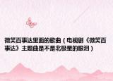 微笑百事达里面的歌曲（电视剧《微笑百事达》主题曲是不是北极星的眼泪）