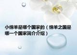 小绵羊是哪个国家的（绵羊之国是哪一个国家简介介绍）