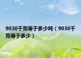 9030千克等于多少吨（9030千克等于多少）