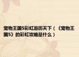 宠物王国5彩虹游历天下（《宠物王国5》的彩虹攻略是什么）