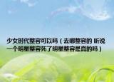 少女时代整容可以吗（去哪整容的 听说一个明星整容死了明星整容是真的吗）
