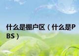 什么是棚户区（什么是PBS）