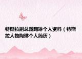 特斯拉副总裁陶琳个人资料（特斯拉人物陶琳个人简历）