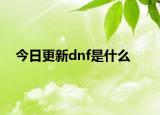今日更新dnf是什么
