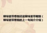 柳绿更带春烟还是柳绿更带朝烟（柳绿更带春烟的上一句简介介绍）