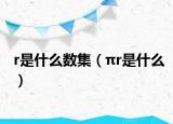 r是什么数集（πr是什么）