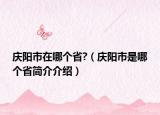 庆阳市在哪个省?（庆阳市是哪个省简介介绍）