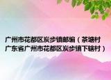 广州市花都区炭步镇邮编（茶塘村 广东省广州市花都区炭步镇下辖村）