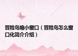 冒险岛缩小窗口（冒险岛怎么窗口化简介介绍）