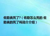 佐助真死了?（佐助怎么死的 佐助真的死了吗简介介绍）