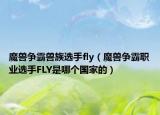 魔兽争霸兽族选手fly（魔兽争霸职业选手FLY是哪个国家的）