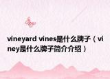 vineyard vines是什么牌子（viney是什么牌子简介介绍）