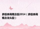 参股券商概念股2014（参股券商概念龙头股）
