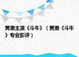 黄渤主演《斗牛》（黄渤《斗牛》专业影评）