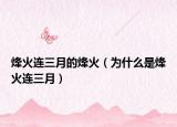 烽火连三月的烽火（为什么是烽火连三月）