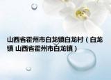 山西省霍州市白龙镇白龙村（白龙镇 山西省霍州市白龙镇）