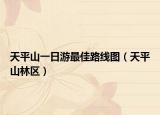 天平山一日游最佳路线图（天平山林区）
