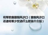 将军歌曲狼烟风沙口（狼烟风沙口还请将军少饮酒什么歌简介介绍）
