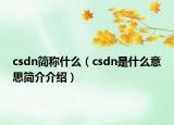 csdn简称什么（csdn是什么意思简介介绍）