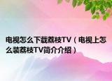 电视怎么下载荔枝TV（电视上怎么装荔枝TV简介介绍）