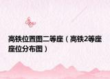 高铁位置图二等座（高铁2等座座位分布图）