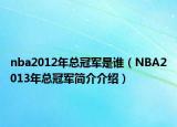 nba2012年总冠军是谁（NBA2013年总冠军简介介绍）