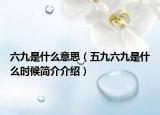 六九是什么意思（五九六九是什么时候简介介绍）