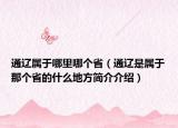 通辽属于哪里哪个省（通辽是属于那个省的什么地方简介介绍）